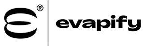 Obraz przedstawia logotyp firmy evapify